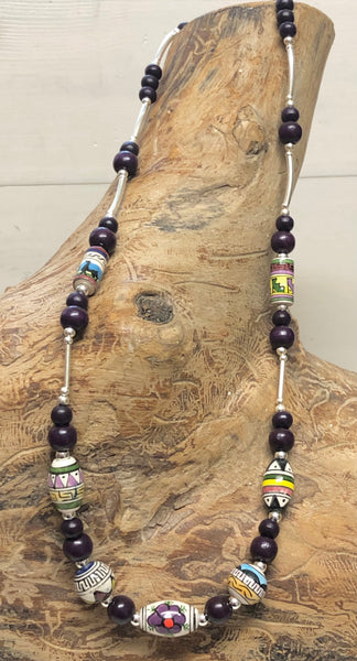 Ceramic Bead 'Peru' Necklace