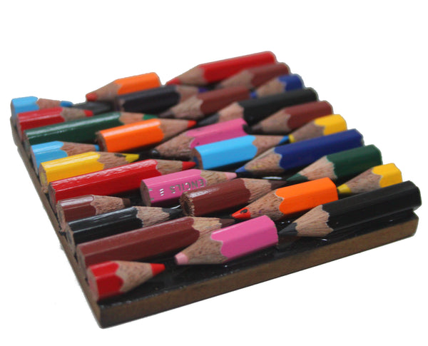 Recycled Crayon Coaster